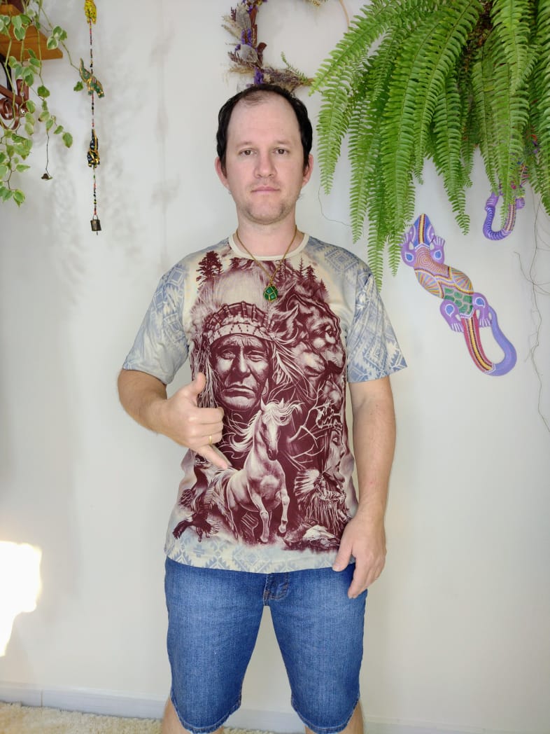 Camisetas Indígena Índio Nativos-frente