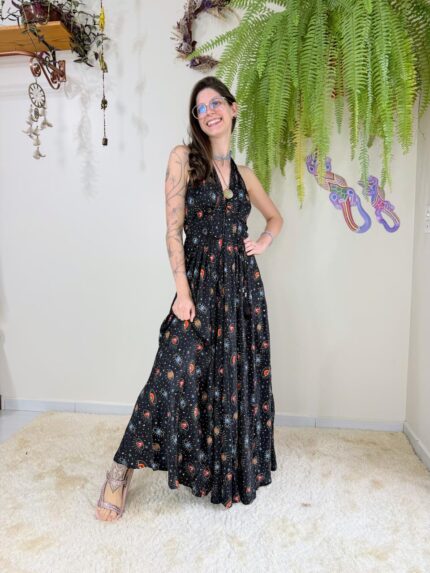 Vestido Indiano Nadador Gaia Místico (04)
